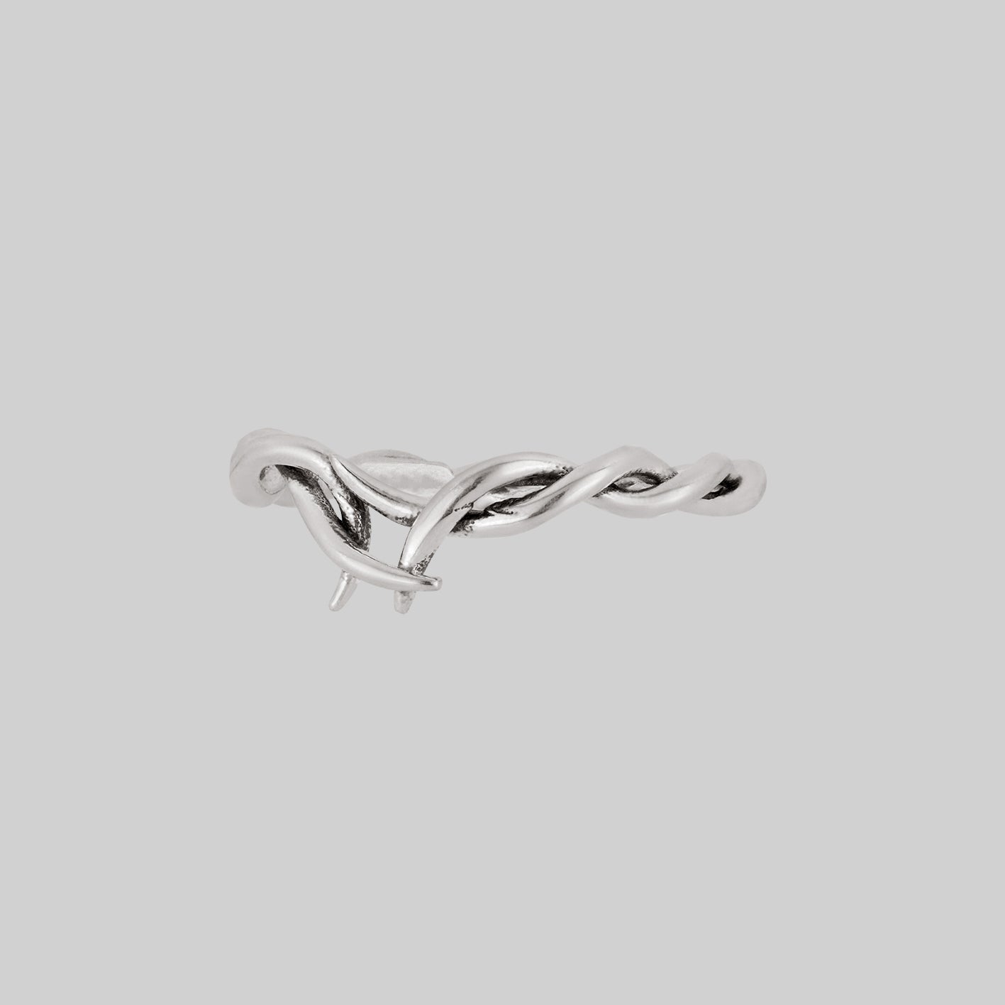 silver twist ring