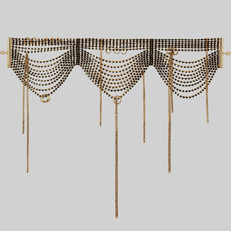 ALLURE. Dazzle Chain Drop Choker - Gold