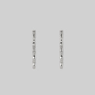 silver hoop earrings