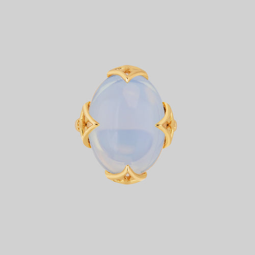 ANDROMEDA. Pinwheel Nebula Opalite Stud Earring - Silver