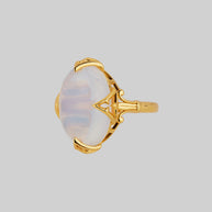 gothic galaxy opalite ring gold