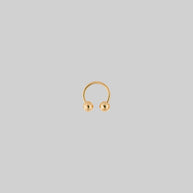 gold titanium barbell septum ring 0.8mm x 6mm