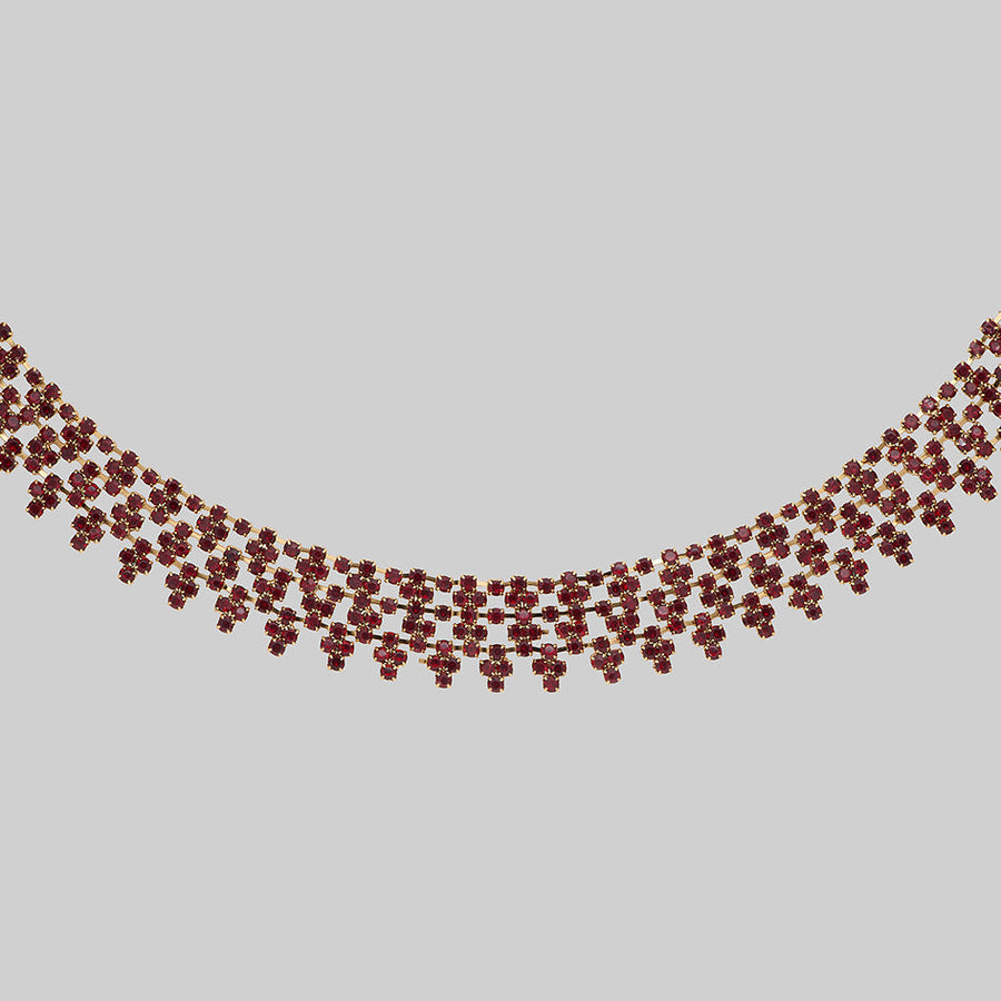 COLETTE. Dazzle Chain Collar Ruff - Gold