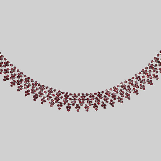 COLETTE. Dazzle Chain Collar Ruff - Silver