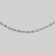 silver interlocking link chain