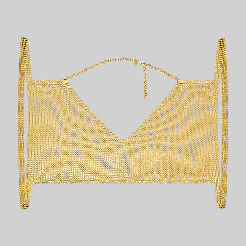 Faust gold armoured breastplate laid flat