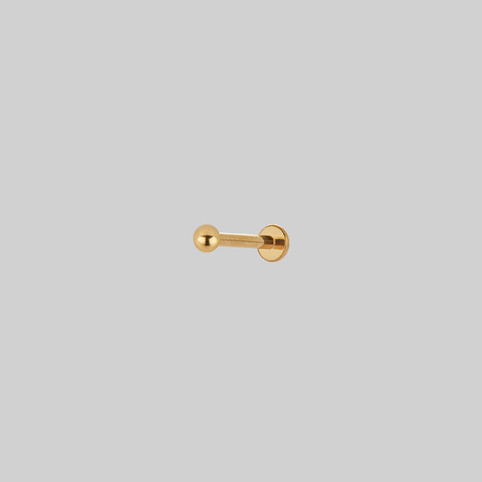 Titanium Flatback Stud - Gold