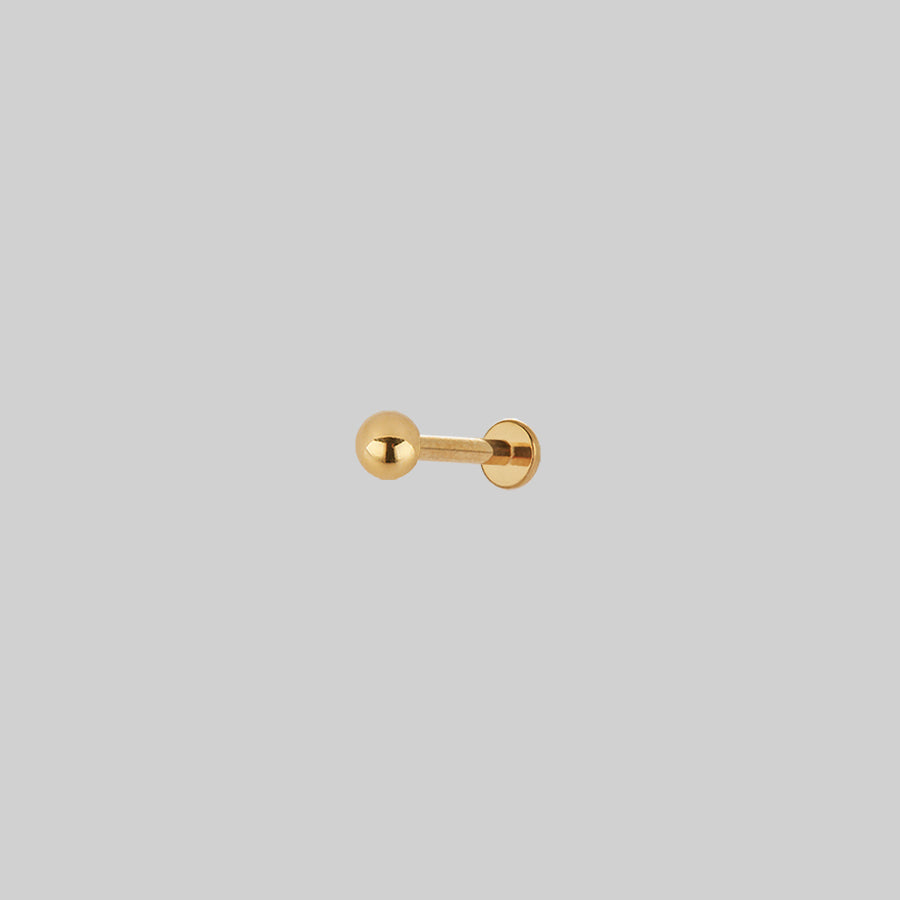 Titanium Flatback Stud - Gold Dainty Titanium Flatback Nose Stud gold