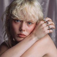 natural gemstone butterfly ring