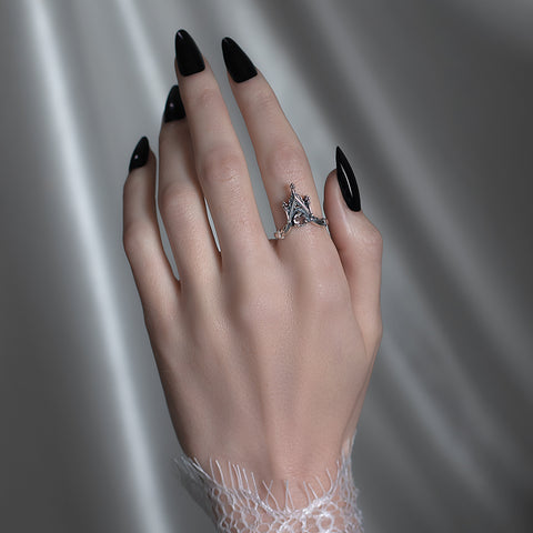 reliquary ring silver gold glass window cathedral