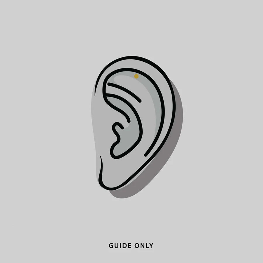ASTRA. Abstract Waves & Star Stud Earring - Silver ASTRA. Abstract Waves & Star Stud Earring - Silver