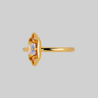 gothic window opalite ring gold