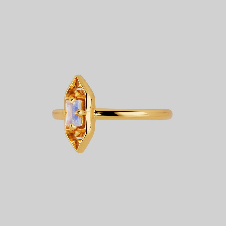 IVAN. Gothic Window Opalite Ring - Gold gothic window opalite ring gold
