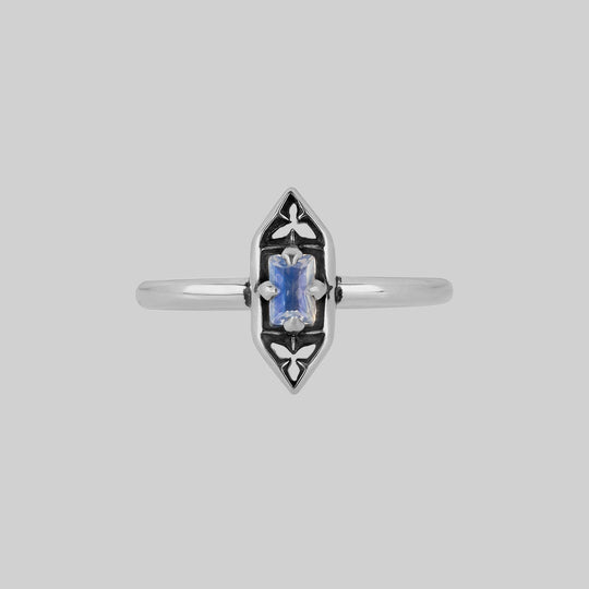 IVAN. Gothic Window Opalite Ring - Silver