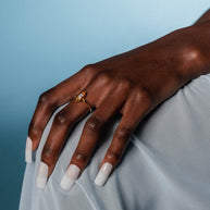 gothic window opalite ring gold