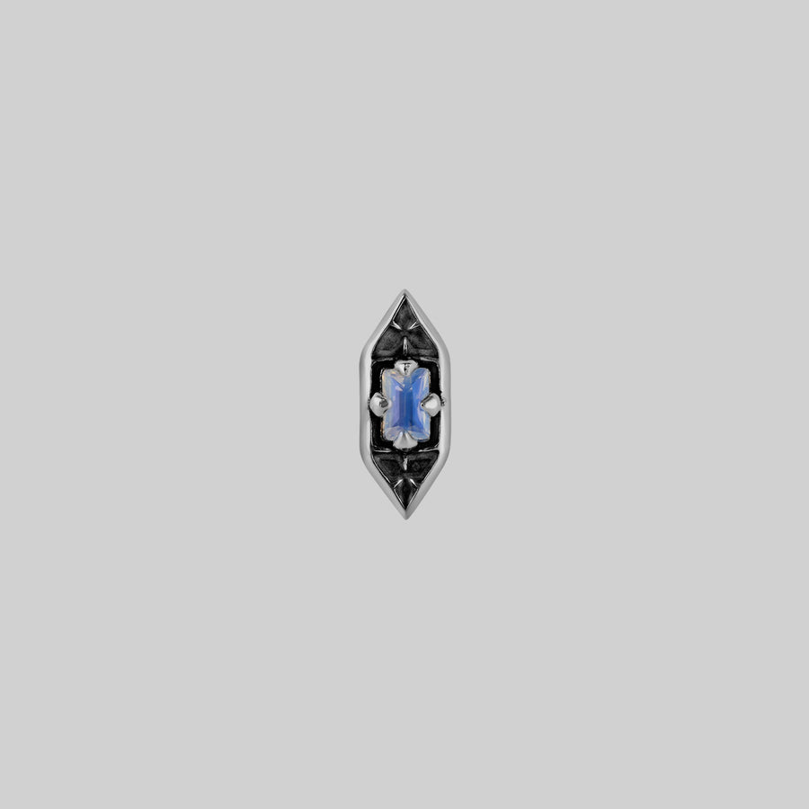 IVAN. Gothic Window Opalite Stud Earring - Silver