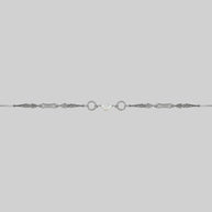 antique ornate quatrefoil pearl choker silver twisted rope rings