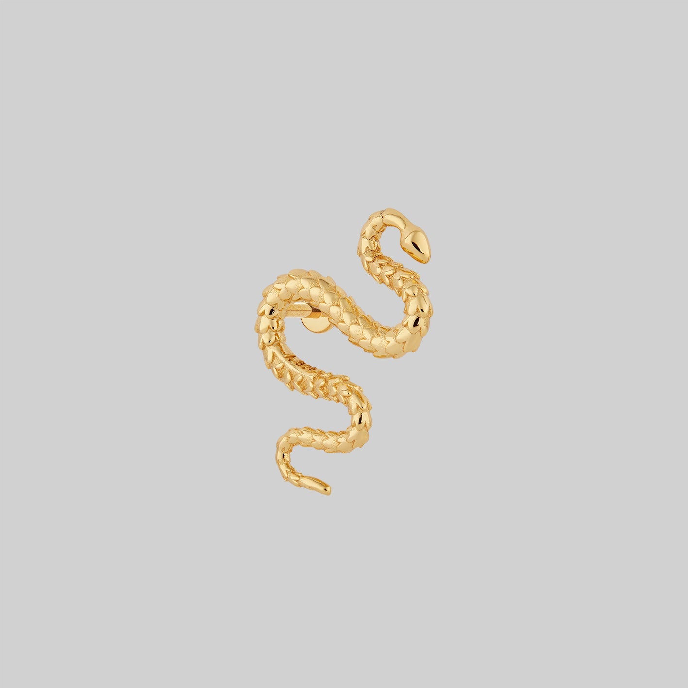 gold snake helix piercing