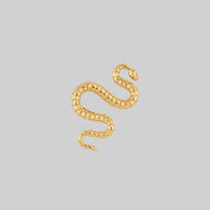 gold snake cartilage earring