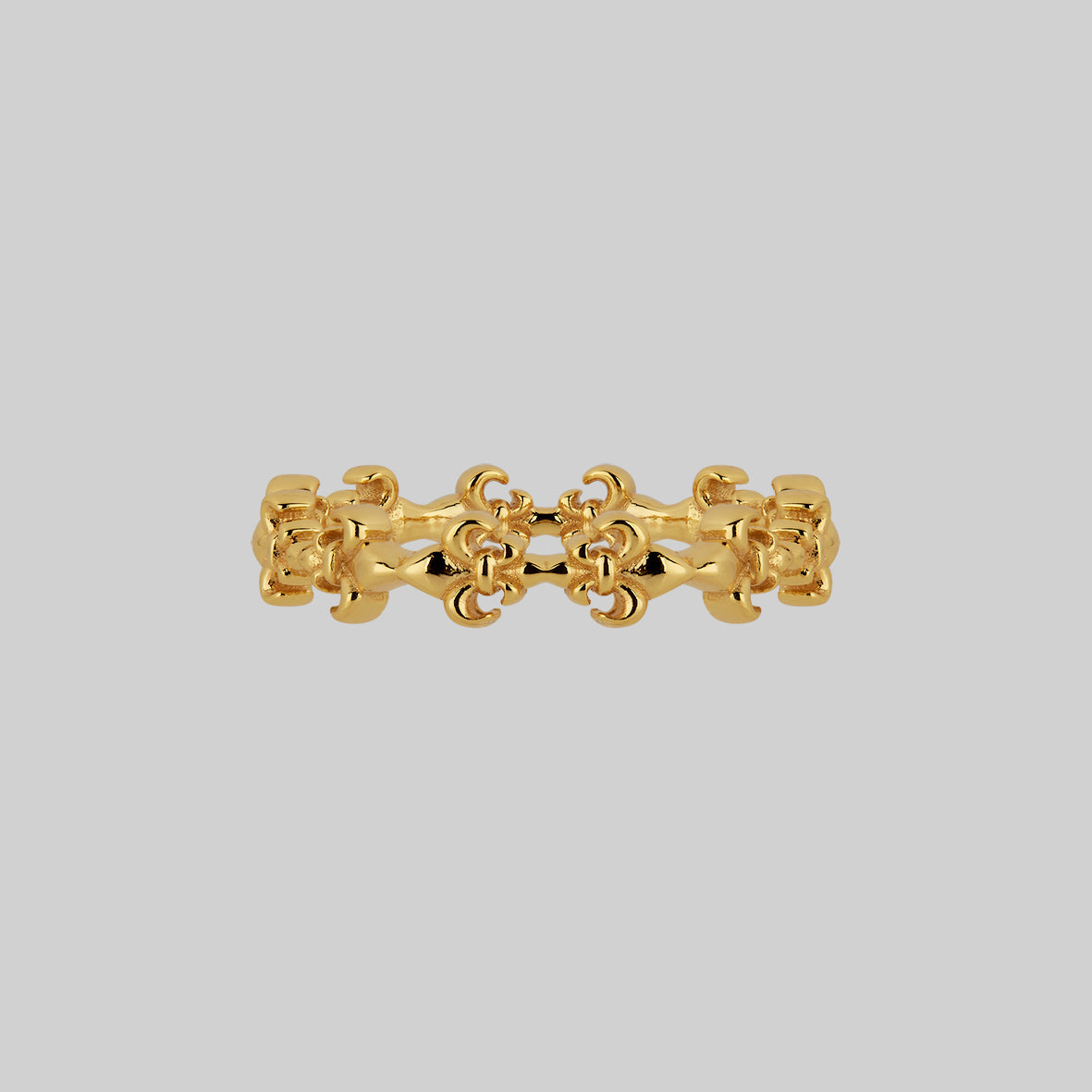 gold medieval band ring
