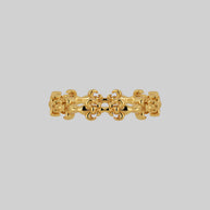 gold medieval band ring