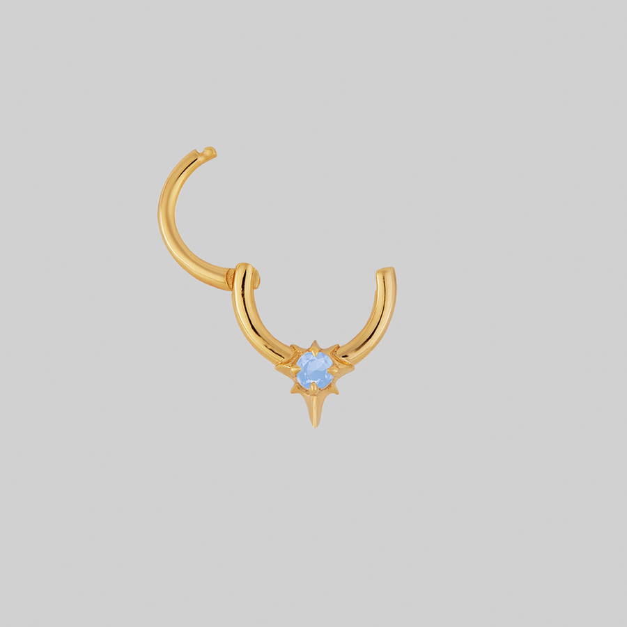 NOVA. Star Flare Opalite Septum Clicker Ring - Gold NOVA. Star Flare Opalite Septum Clicker Ring - Gold