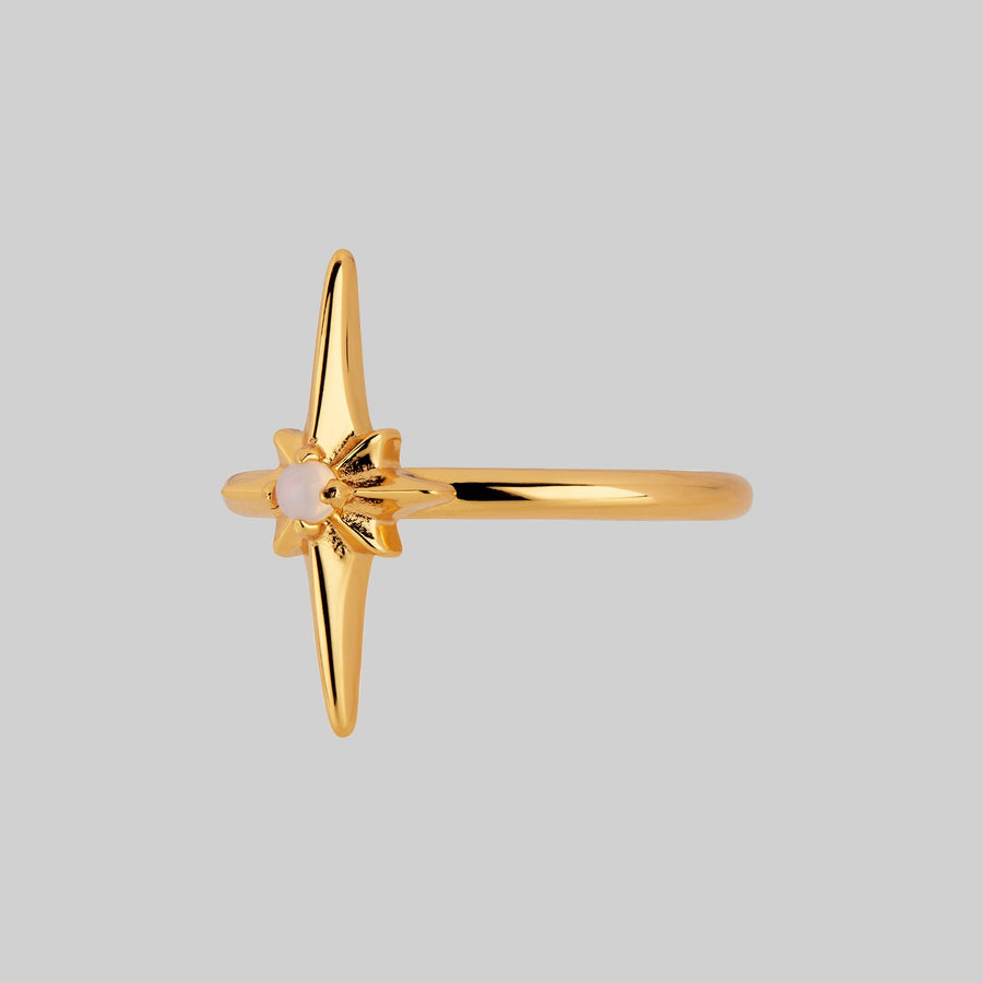 NOVA. Star Flare Opalite Ring - Gold nova star flare opalite ring gold
