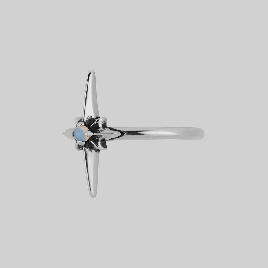 NOVA. Star Flare Opalite Ring - Silver nova star flare opalite ring silver