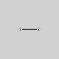 Silver titanium nipple piercing barbell 16mm