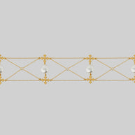 dainty chain and pearl wide choker