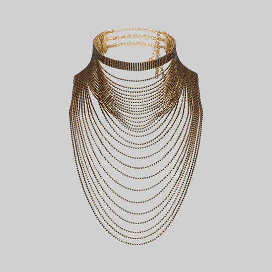 PIERROT. Dazzle Chain Body Adornment - Gold