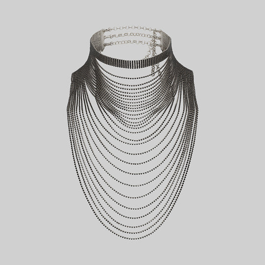 PIERROT. Dazzle Chain Body Adornment - Silver