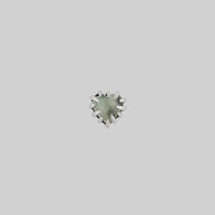 heart stud cartilage earring