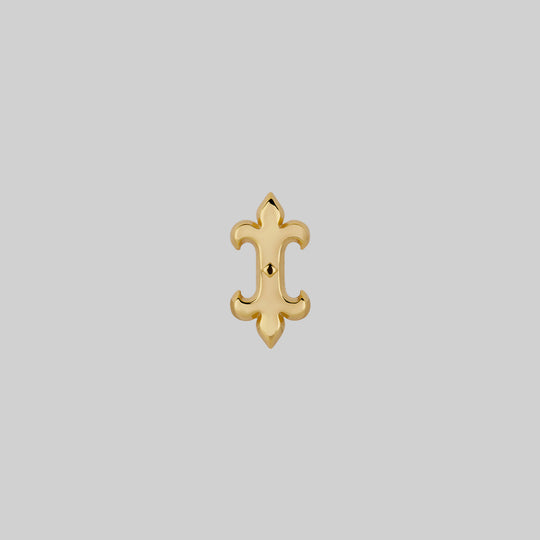 SHIELD. Medieval Stud Earring - Gold