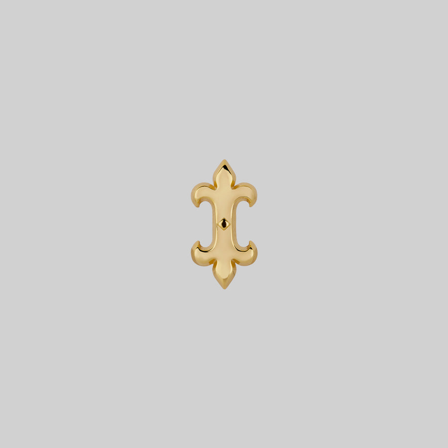 SHIELD. Medieval Stud Earring - Gold
