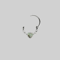 silver twisted septum ring