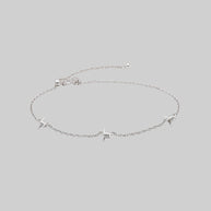 Dainty barbed wire charm bracelet
