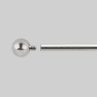 Silver piercing bar and ball