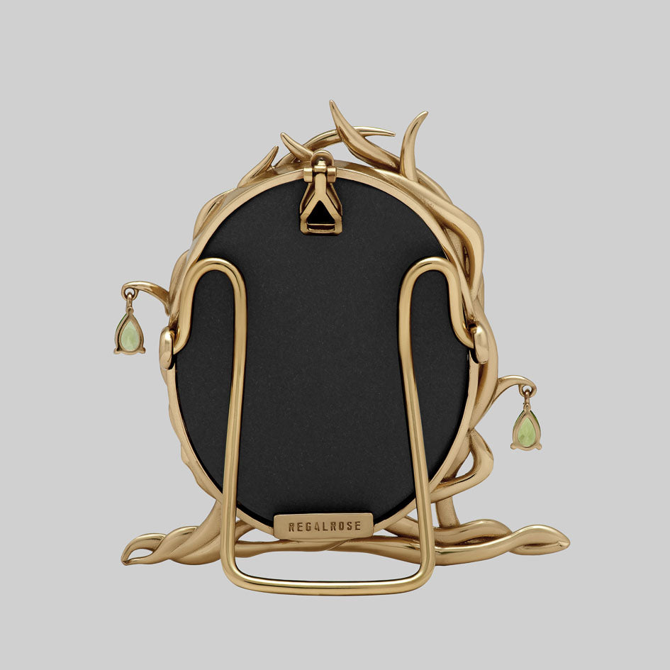 Swamp roots gold gothic forest vintage mini photo frame