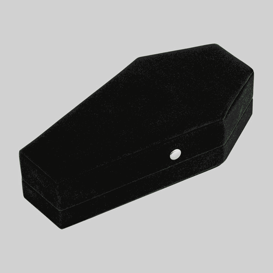 The Black Velvet Coffin Ring Case The Black Velvet Coffin Ring Case