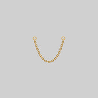 Gold titanium piercing chain body 40mm