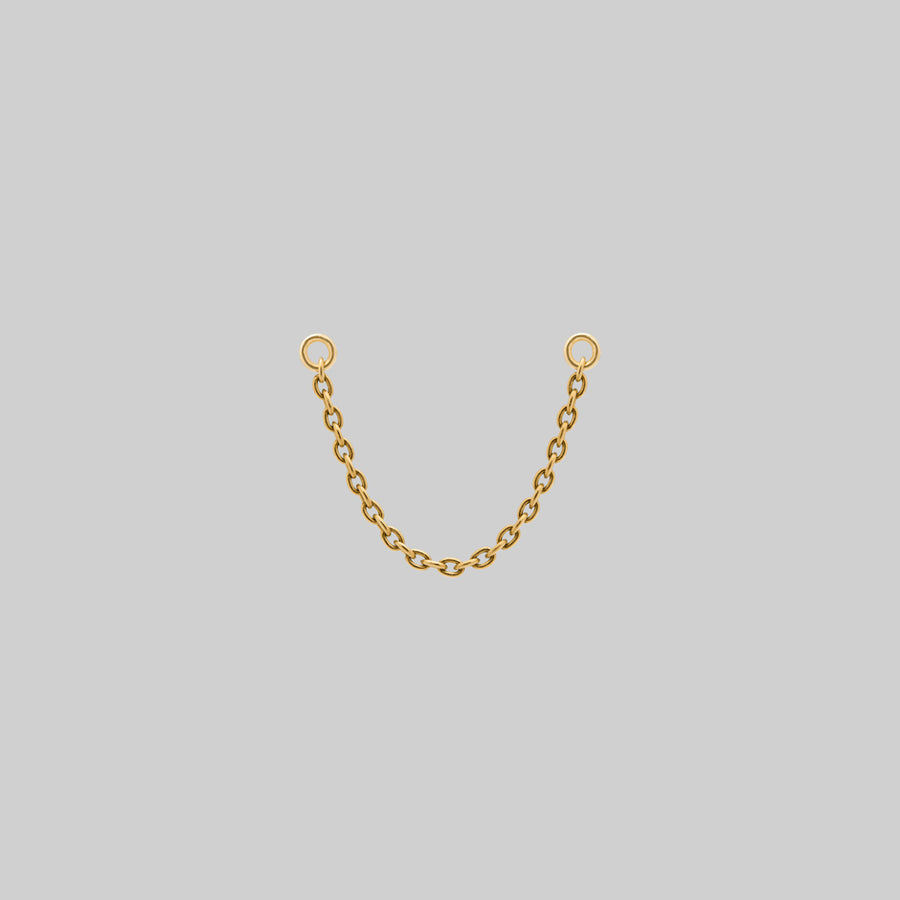 Titanium Piercing Chain - Gold Gold titanium piercing chain body 40mm