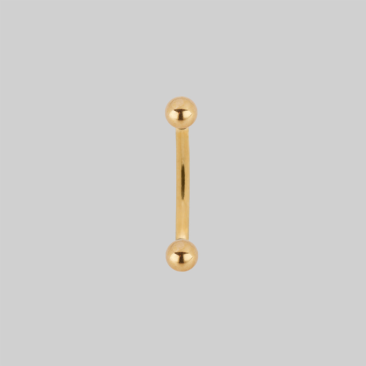 Titanium curved barbell gold 10mm