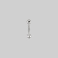 Silver titanium curved barbell silver 6mm