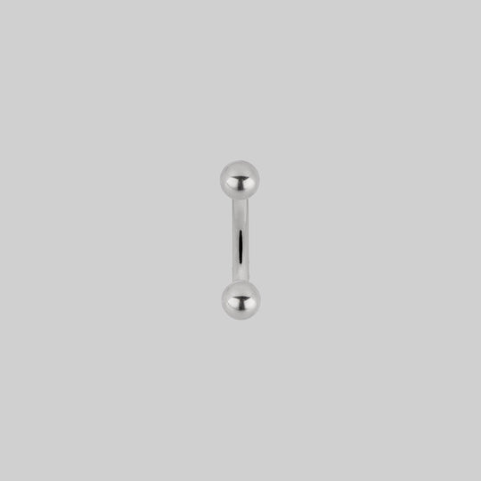 Titanium Curved Barbell - Silver