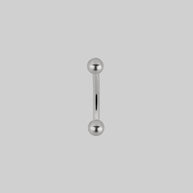Silver titanium curved barbell silver 8mm