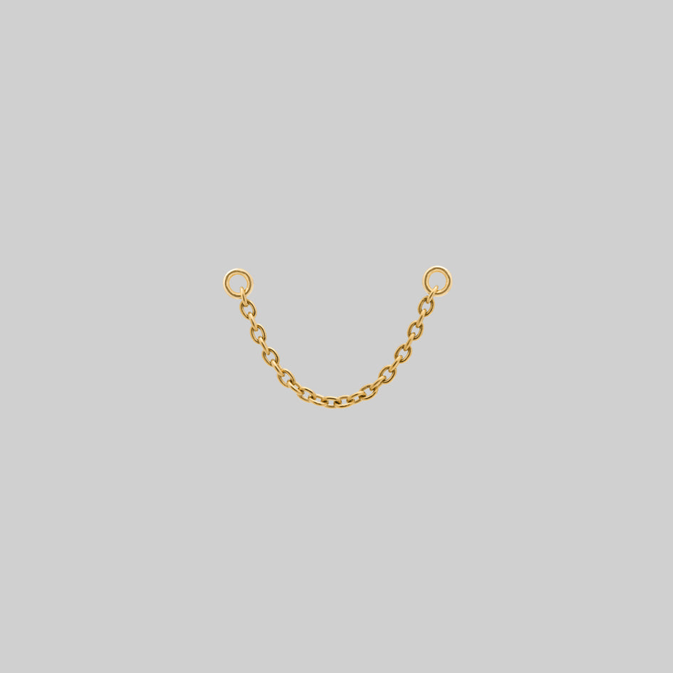 Gold titanium piercing chain body 32mm