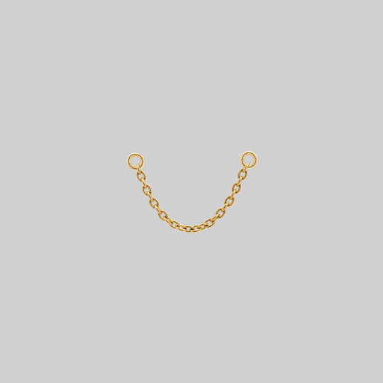 Titanium Piercing Chain - Gold