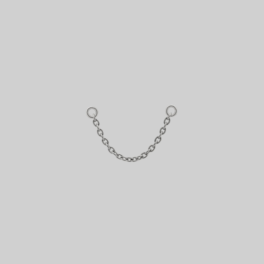 Titanium silver piercing chain 32mm