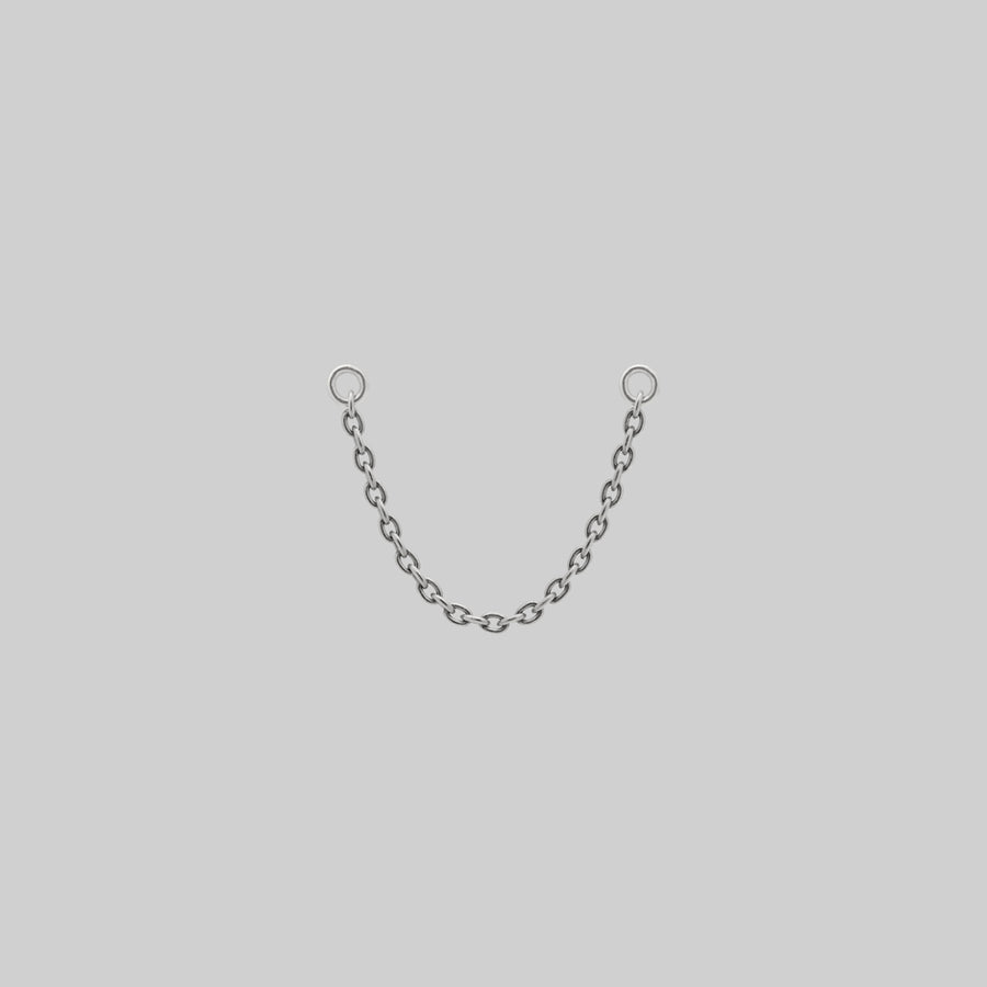Titanium Piercing Chain - Silver Titanium silver piercing chain 40mm